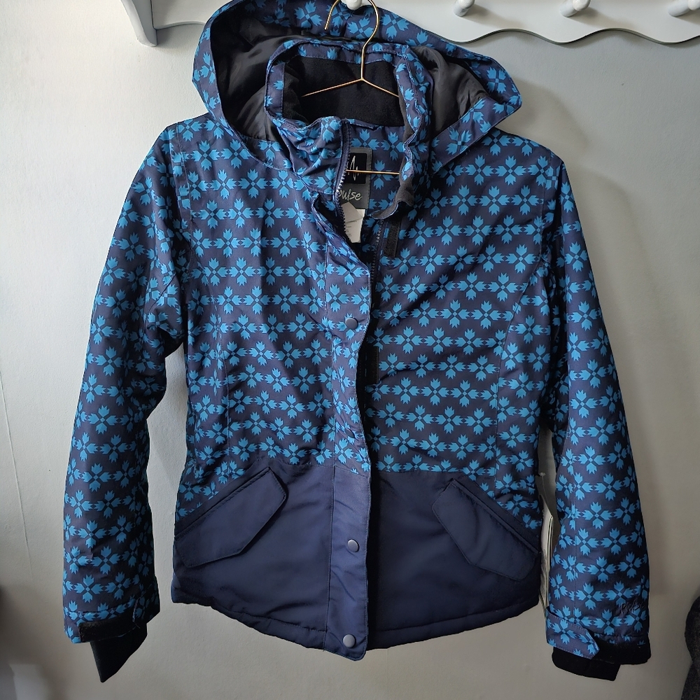 *NEW* Blue Floral Hooded Jacket